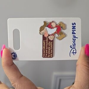 NWT Disney Parks Grumpy trading pin